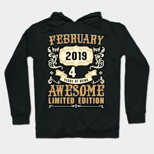 February 2019 4 Years Of Being Awesome Limited Edition Hoodie